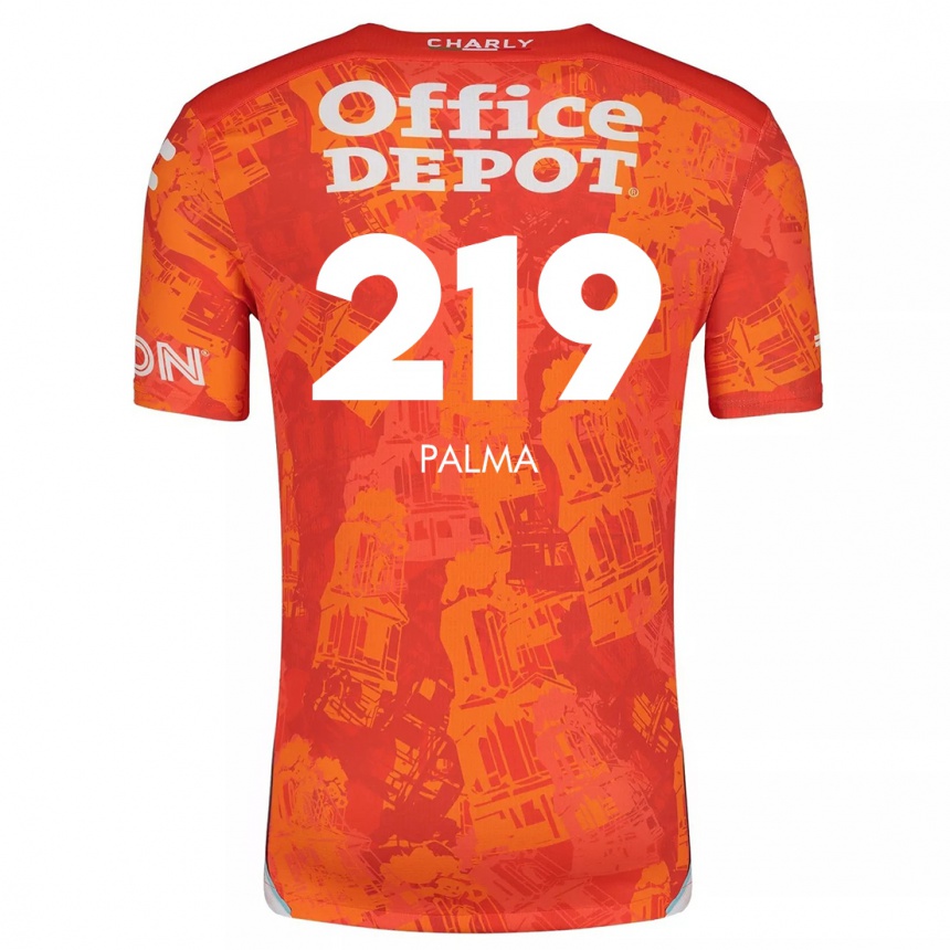 Enfant Football Maillot Pablo Palma #219 Orange White Tenues Extérieur 2024/25