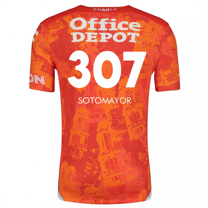 Enfant Football Maillot Jacob Sotomayor #307 Orange White Tenues Extérieur 2024/25