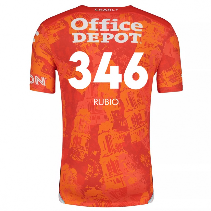 Enfant Football Maillot Mateo Rubio #346 Orange White Tenues Extérieur 2024/25