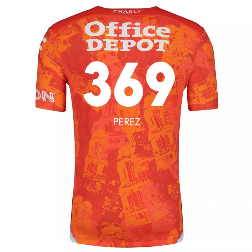 Enfant Football Maillot Santiago Pérez #369 Orange White Tenues Extérieur 2024/25