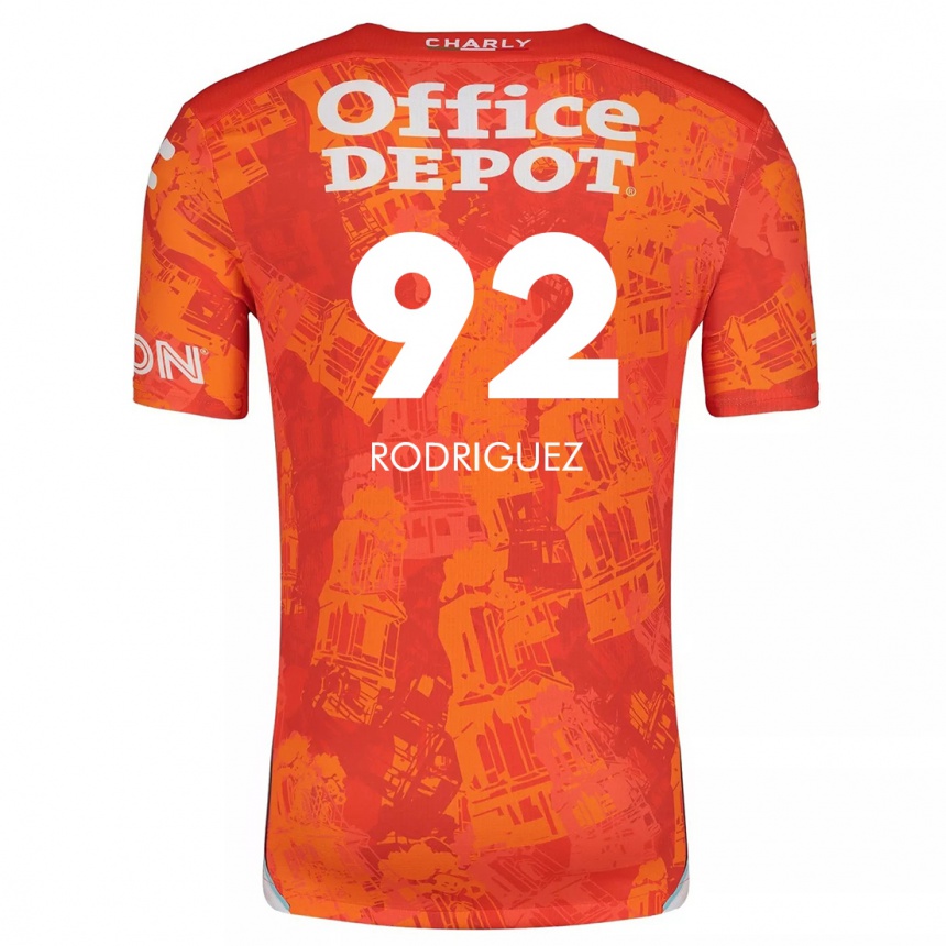 Enfant Football Maillot Sergio Rodríguez #92 Orange White Tenues Extérieur 2024/25