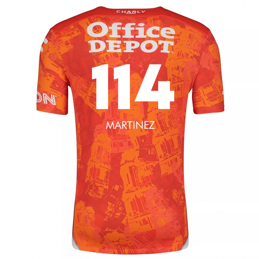 Enfant Football Maillot Jesús Martínez #114 Orange White Tenues Extérieur 2024/25