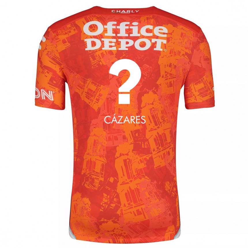 Enfant Football Maillot Dimas Cázares #0 Orange White Tenues Extérieur 2024/25