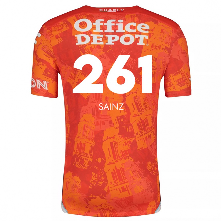 Enfant Football Maillot Diego Sáinz #261 Orange White Tenues Extérieur 2024/25