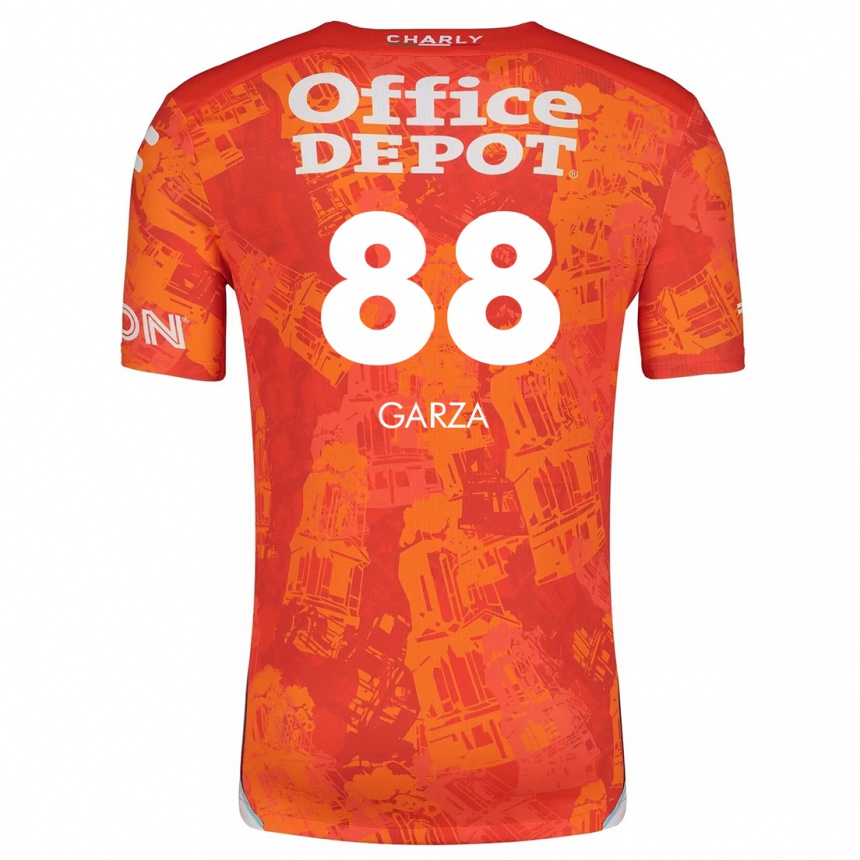 Enfant Football Maillot Adrián Garza #88 Orange White Tenues Extérieur 2024/25