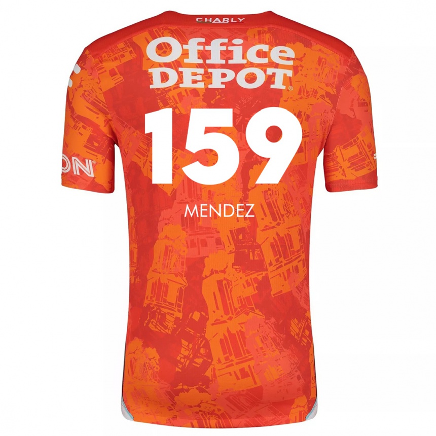 Enfant Football Maillot Daniel Méndez #159 Orange White Tenues Extérieur 2024/25