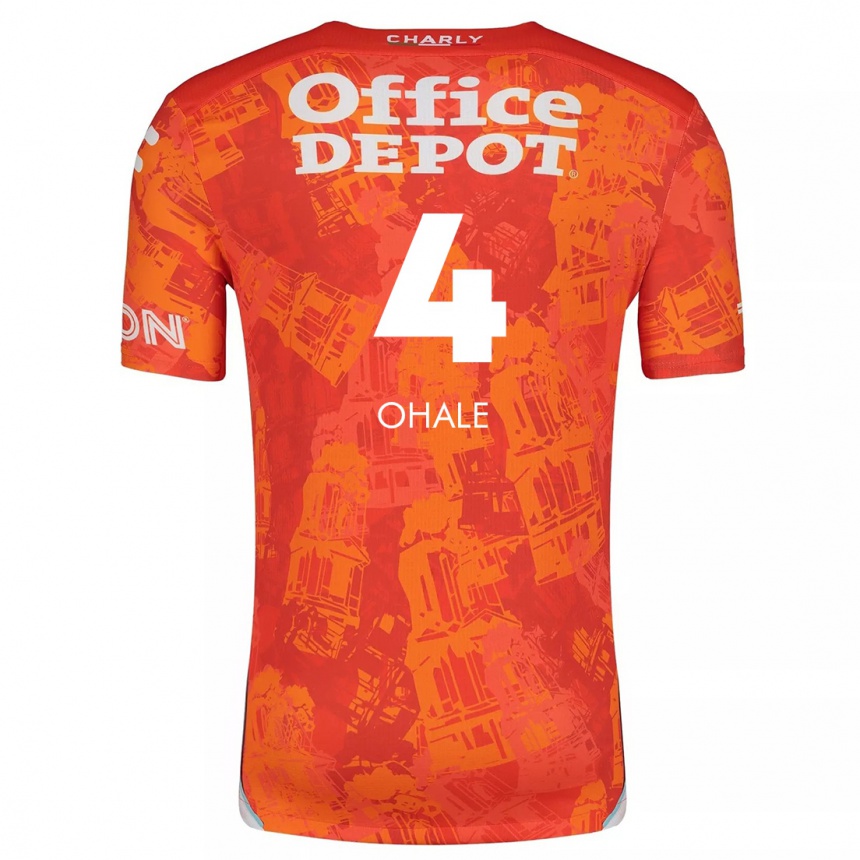 Enfant Football Maillot Osinachi Ohale #4 Orange White Tenues Extérieur 2024/25