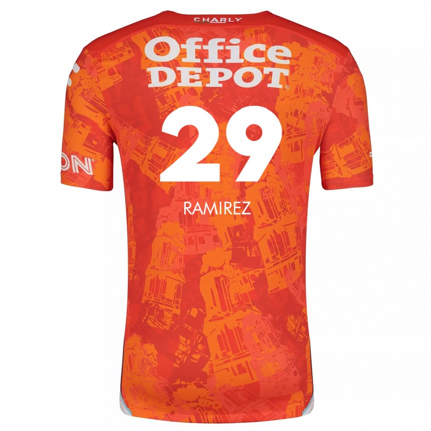 Enfant Football Maillot Elliana Ramirez #29 Orange White Tenues Extérieur 2024/25