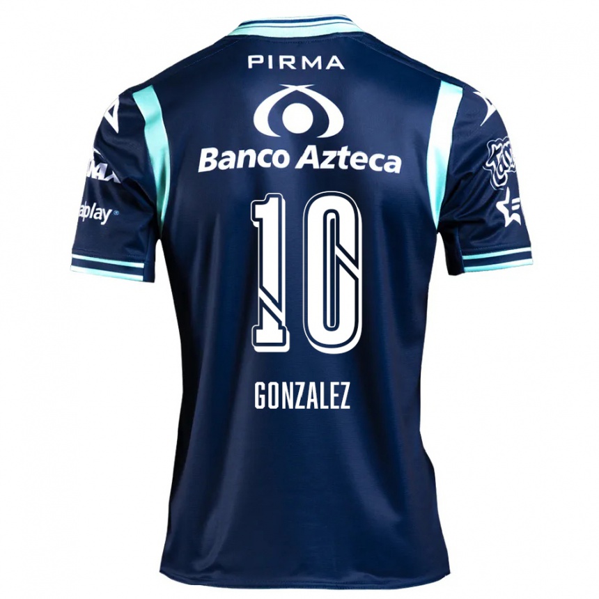 Enfant Football Maillot Jair González #10 Bleu Marine Tenues Extérieur 2024/25