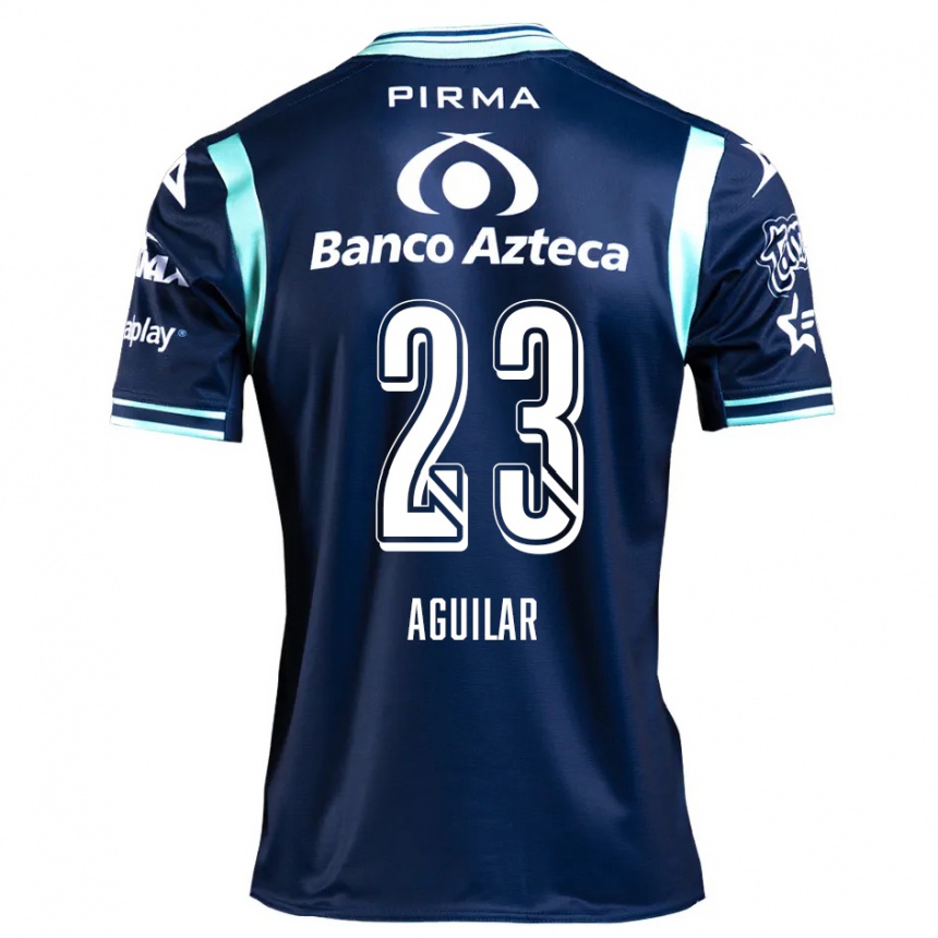 Enfant Football Maillot Daniel Aguilar #23 Bleu Marine Tenues Extérieur 2024/25