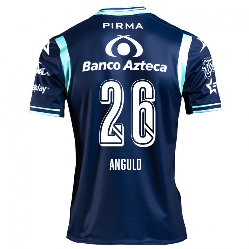 Enfant Football Maillot Brayan Angulo #26 Bleu Marine Tenues Extérieur 2024/25