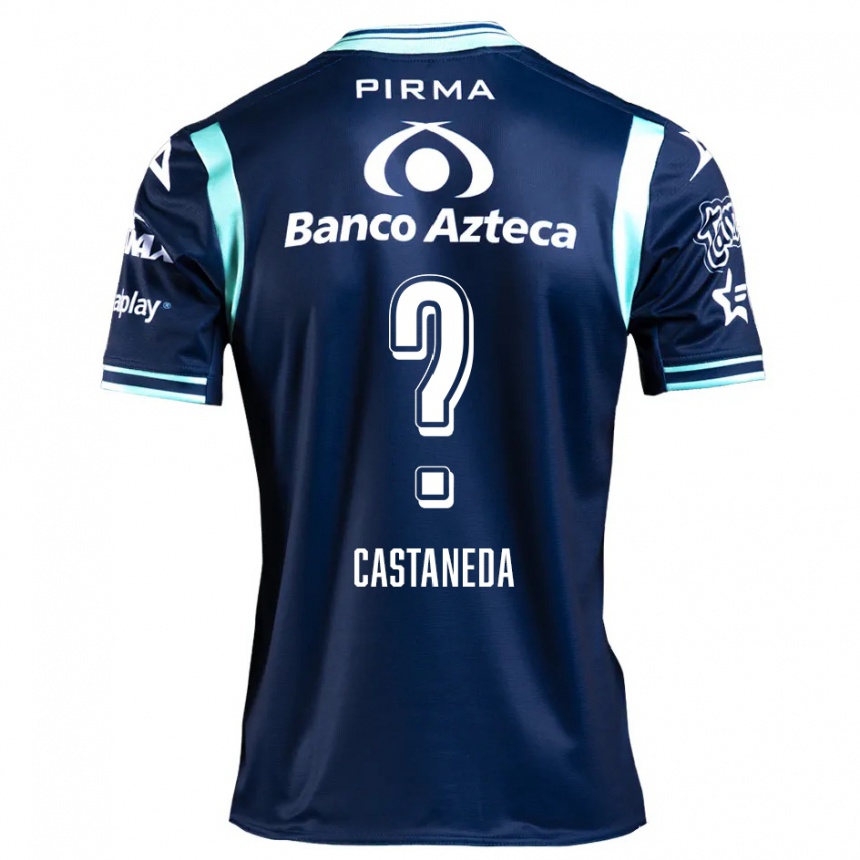 Enfant Football Maillot Christian Castañeda #0 Bleu Marine Tenues Extérieur 2024/25