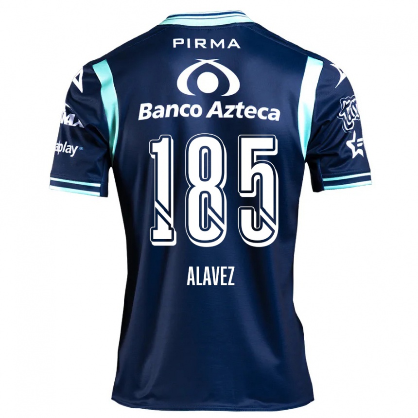 Enfant Football Maillot Brian Alavez #185 Bleu Marine Tenues Extérieur 2024/25