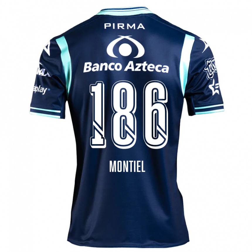 Enfant Football Maillot Santiago Montiel #186 Bleu Marine Tenues Extérieur 2024/25