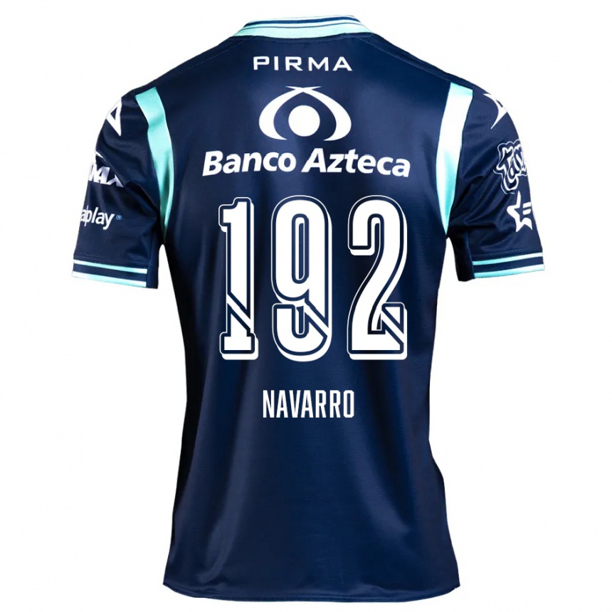 Enfant Football Maillot Eduardo Navarro #192 Bleu Marine Tenues Extérieur 2024/25