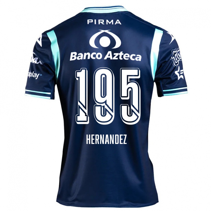 Enfant Football Maillot Daniel Hernández #195 Bleu Marine Tenues Extérieur 2024/25