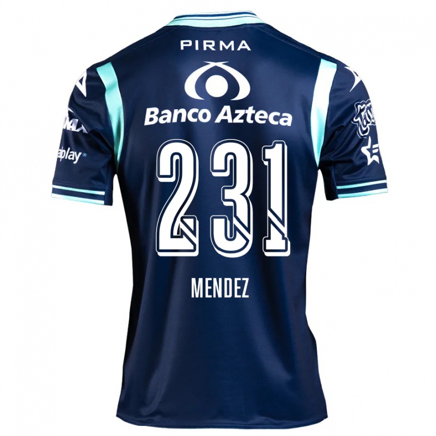 Enfant Football Maillot Alejandro Méndez #231 Bleu Marine Tenues Extérieur 2024/25