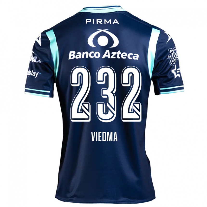 Enfant Football Maillot Alvar Viedma #232 Bleu Marine Tenues Extérieur 2024/25