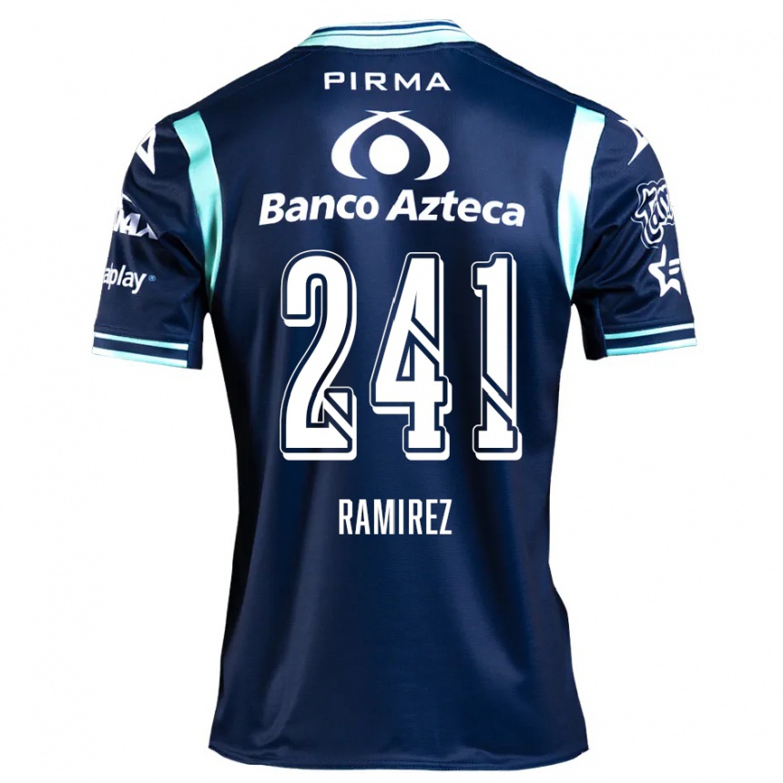 Enfant Football Maillot Eduardo Ramírez #241 Bleu Marine Tenues Extérieur 2024/25