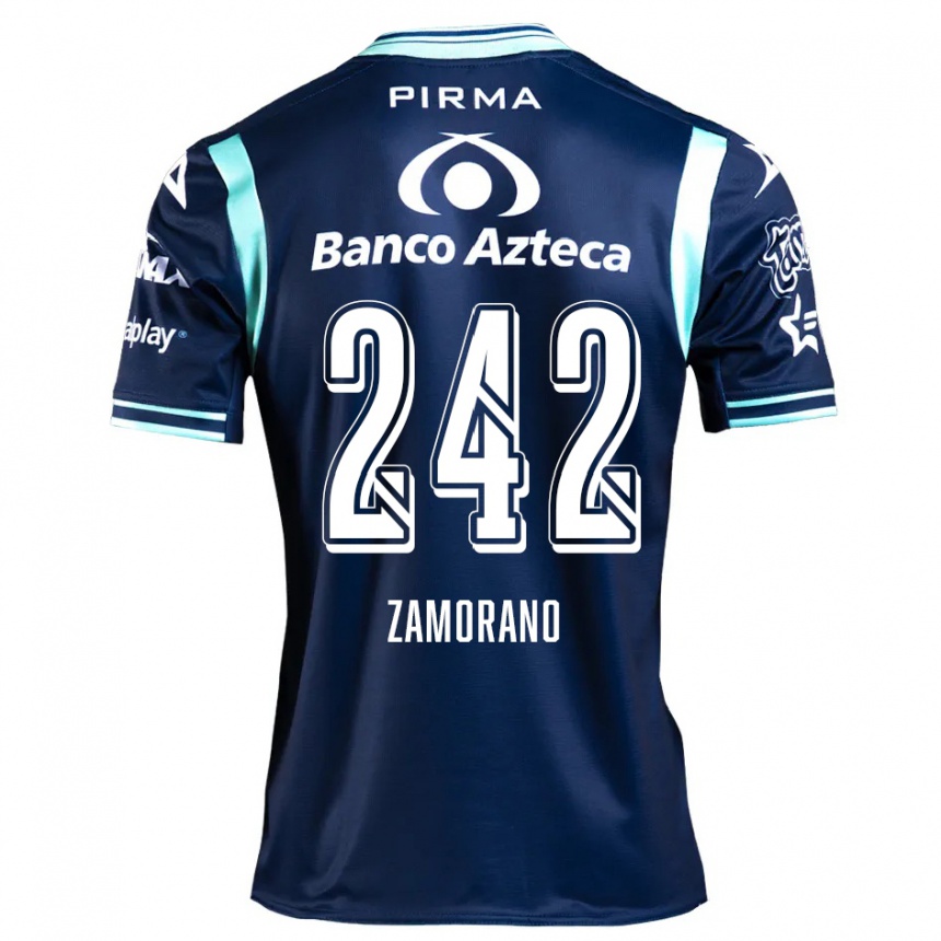 Enfant Football Maillot Leonardo Zamorano #242 Bleu Marine Tenues Extérieur 2024/25