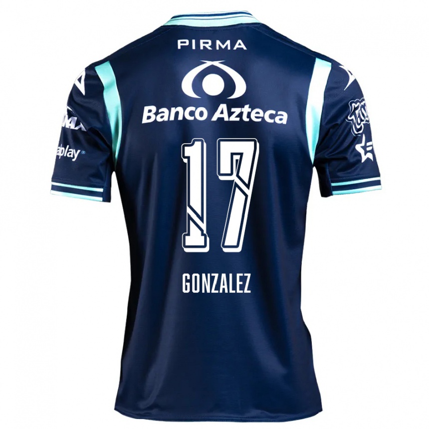 Enfant Football Maillot Andrea González #17 Bleu Marine Tenues Extérieur 2024/25