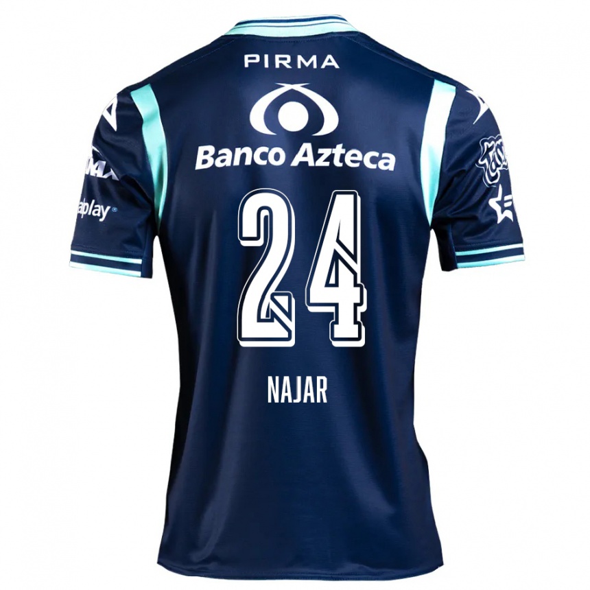 Enfant Football Maillot Ivonne Najar #24 Bleu Marine Tenues Extérieur 2024/25