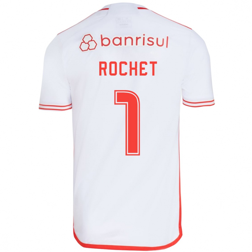 Enfant Football Maillot Sergio Rochet #1 Blanc Rouge Tenues Extérieur 2024/25