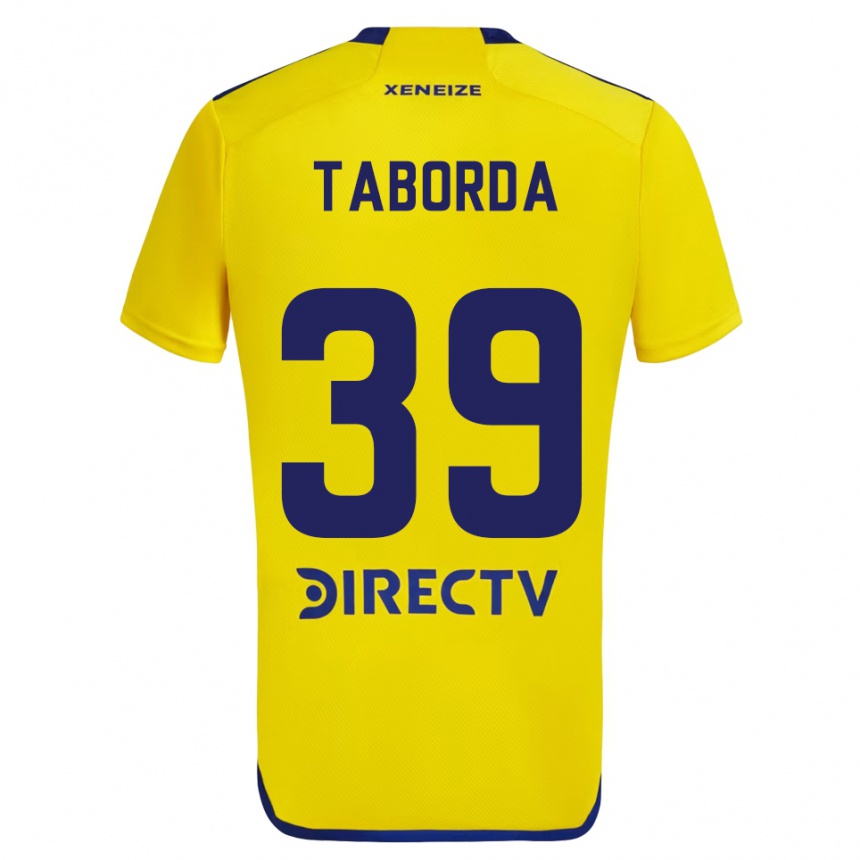 Enfant Football Maillot Vicente Taborda #39 Jaune Bleu Tenues Extérieur 2024/25