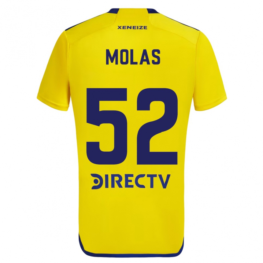 Enfant Football Maillot Walter Molas #52 Jaune Bleu Tenues Extérieur 2024/25