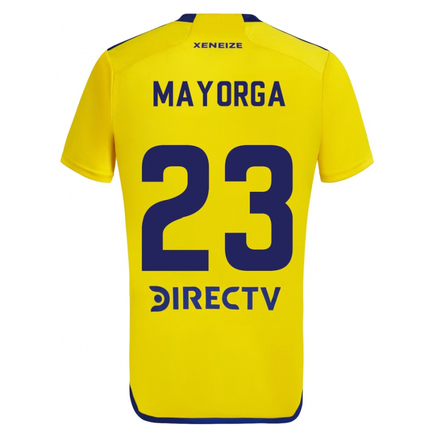 Enfant Football Maillot Miriam Mayorga #23 Jaune Bleu Tenues Extérieur 2024/25