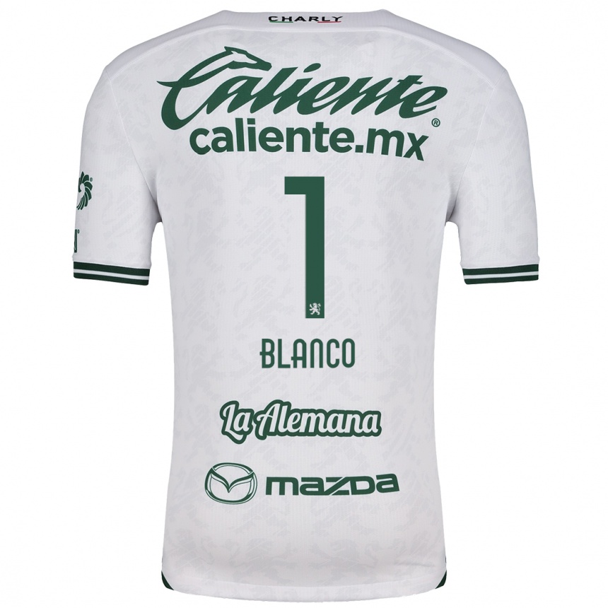 Enfant Football Maillot Alfonso Blanco #1 Blanc Vert Tenues Extérieur 2024/25