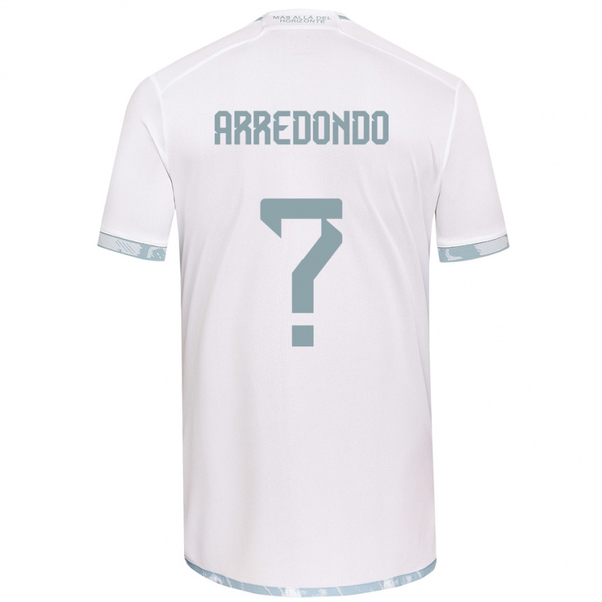 Enfant Football Maillot Milovan Arredondo #0 Blanc Gris Tenues Extérieur 2024/25