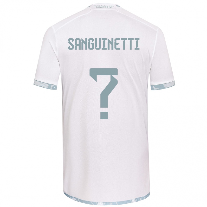 Enfant Football Maillot Fernando Osorio Sanguinetti #0 Blanc Gris Tenues Extérieur 2024/25