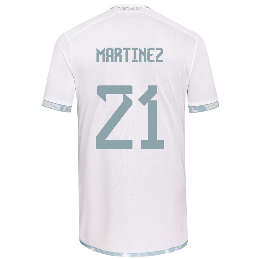 Enfant Football Maillot Maria Martínez #21 Blanc Gris Tenues Extérieur 2024/25