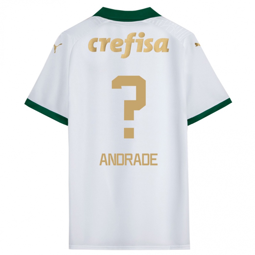 Enfant Football Maillot Deivid Andrade #0 Blanc Vert Tenues Extérieur 2024/25