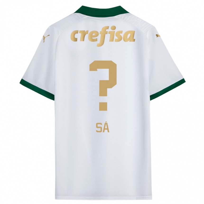 Enfant Football Maillot Luiz Sá #0 Blanc Vert Tenues Extérieur 2024/25