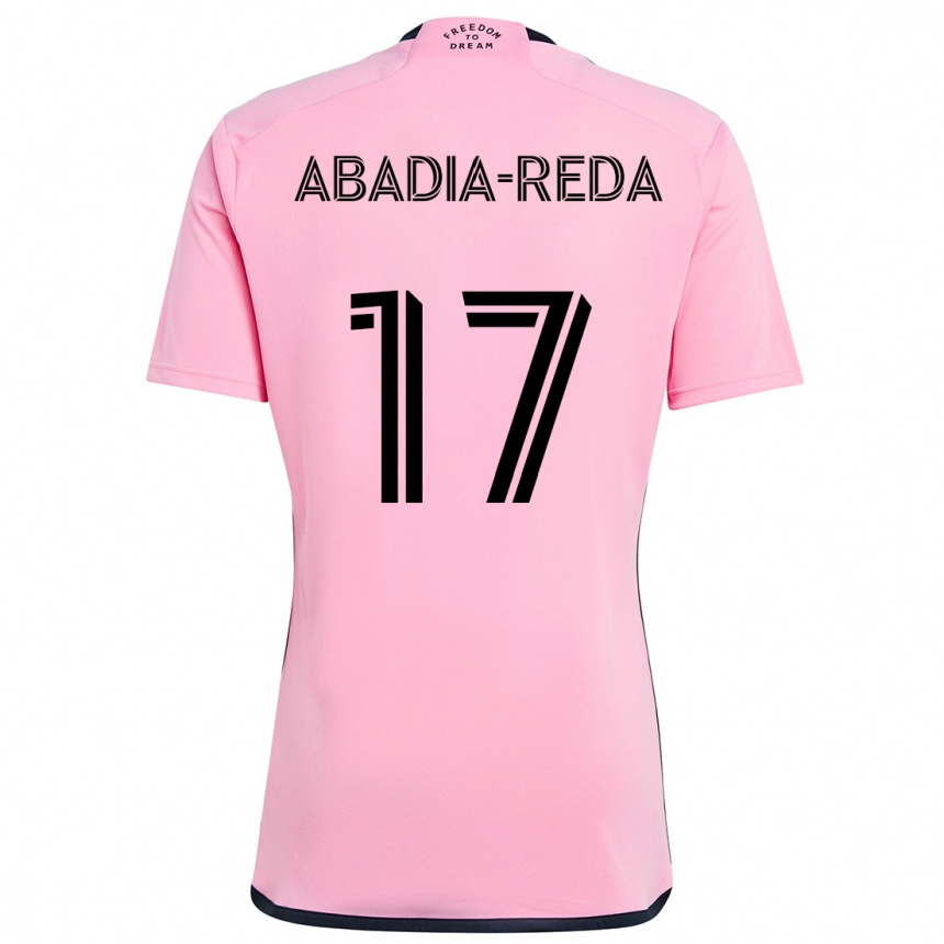 Homme Football Maillot Ezequiel Abadia-Reda #17 Rose Tenues Domicile 2024/25