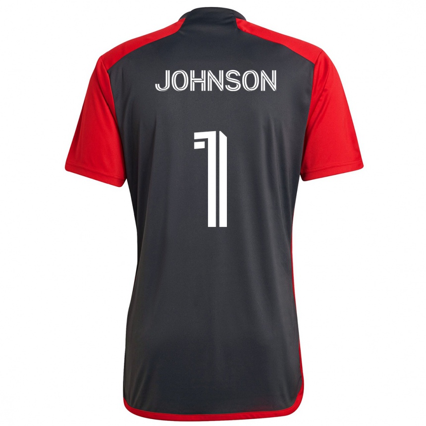 Homme Football Maillot Sean Johnson #1 Rouge Gris Tenues Domicile 2024/25