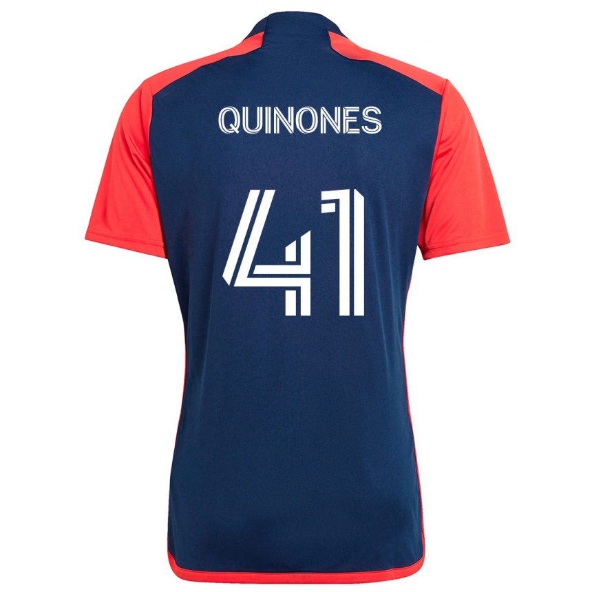 Homme Football Maillot Colby Quiñónes #41 Bleu Rouge Tenues Domicile 2024/25