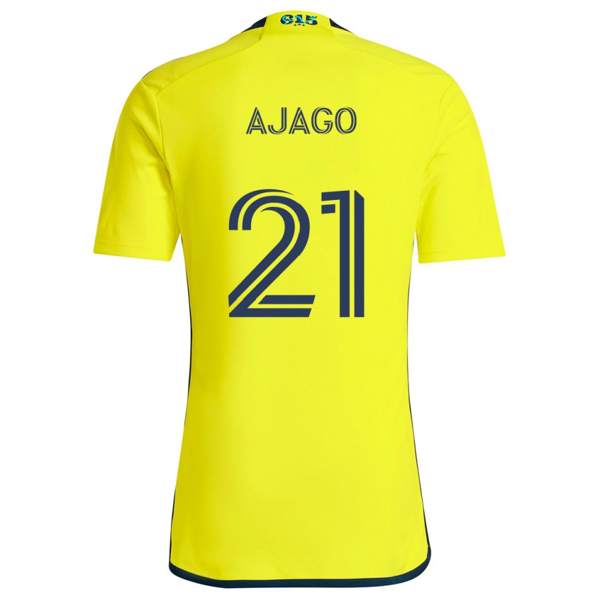 Homme Football Maillot Forster Ajago #21 Jaune Bleu Tenues Domicile 2024/25