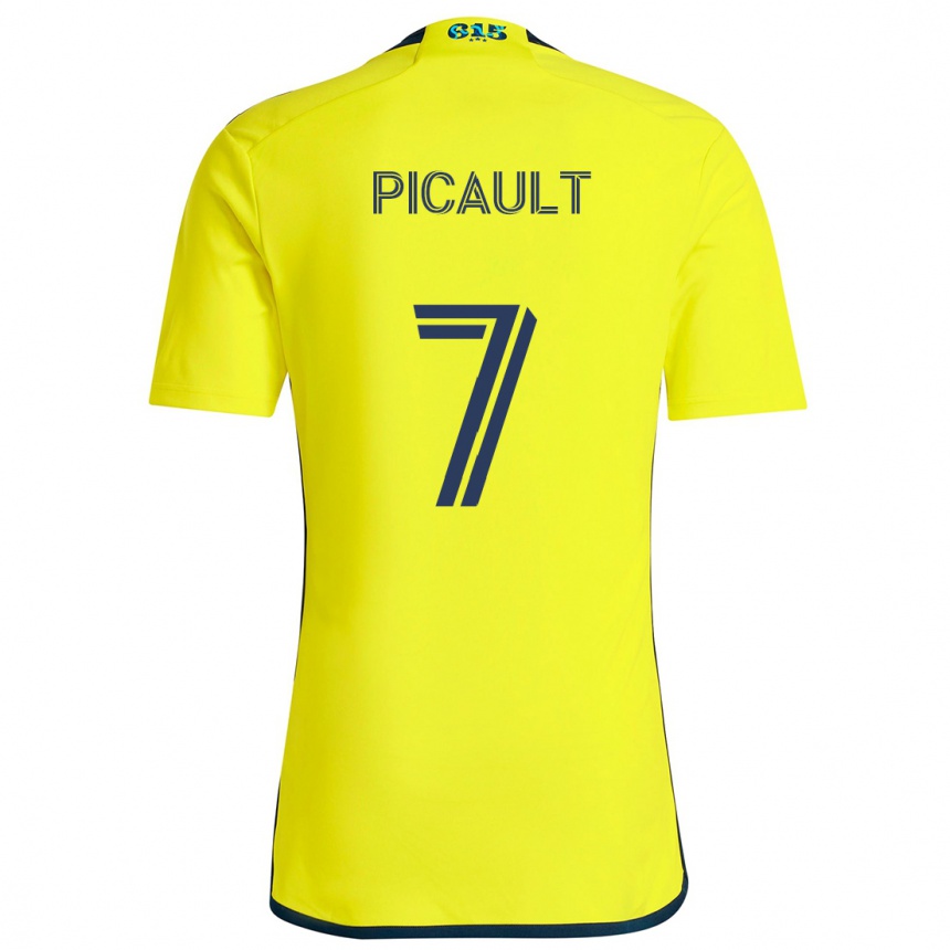 Homme Football Maillot Fafà Picault #7 Jaune Bleu Tenues Domicile 2024/25