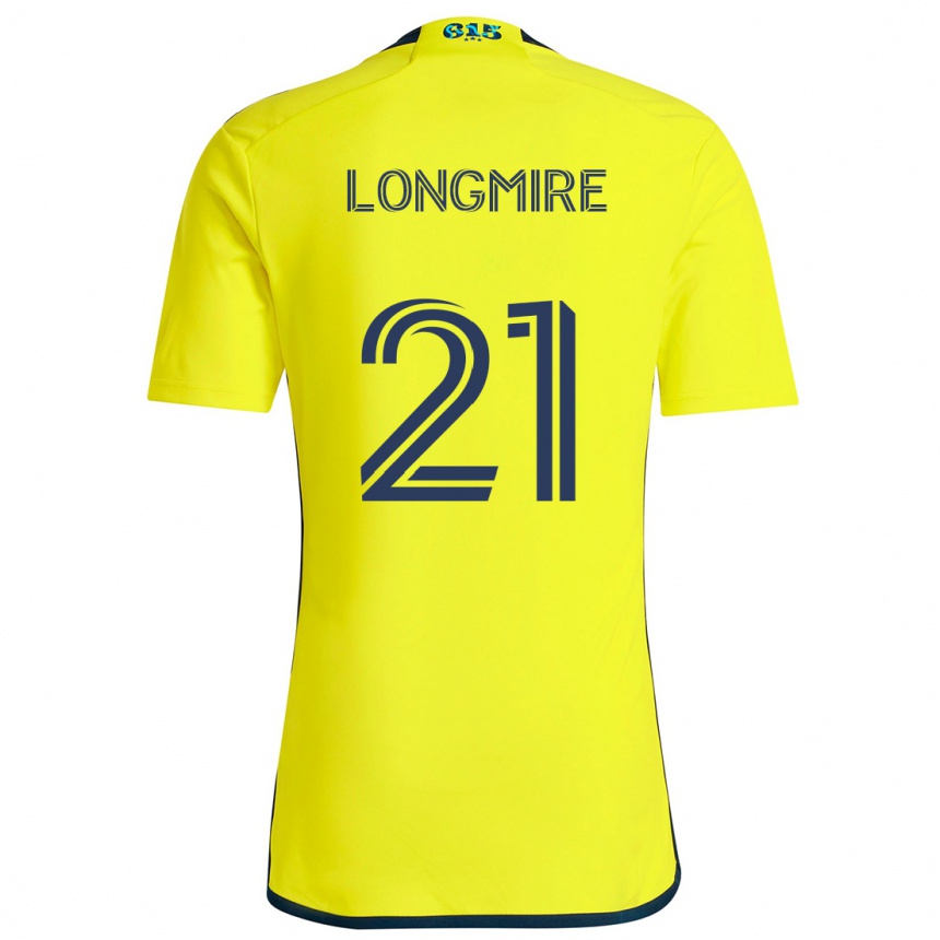 Homme Football Maillot Ahmed Longmire #21 Jaune Bleu Tenues Domicile 2024/25