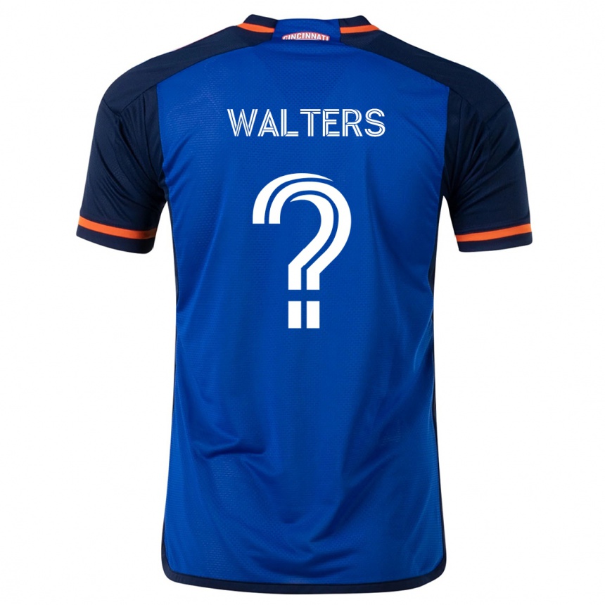 Homme Football Maillot Paul Walters #0 Bleu Blanc Tenues Domicile 2024/25