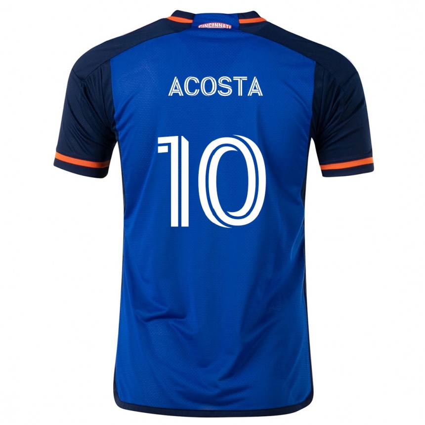 Homme Football Maillot Luciano Acosta #10 Bleu Blanc Tenues Domicile 2024/25