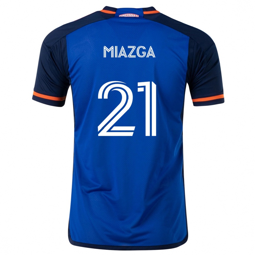 Homme Football Maillot Matt Miazga #21 Bleu Blanc Tenues Domicile 2024/25