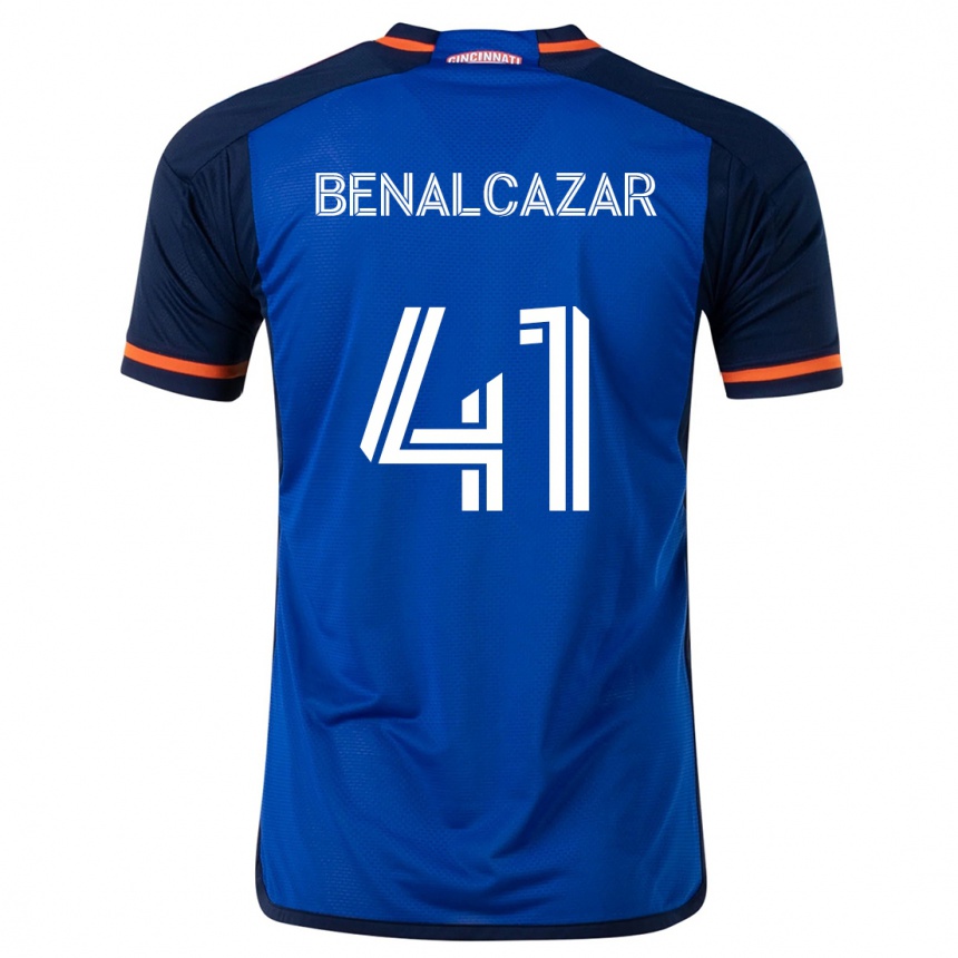 Homme Football Maillot Nico Benalcázar #41 Bleu Blanc Tenues Domicile 2024/25