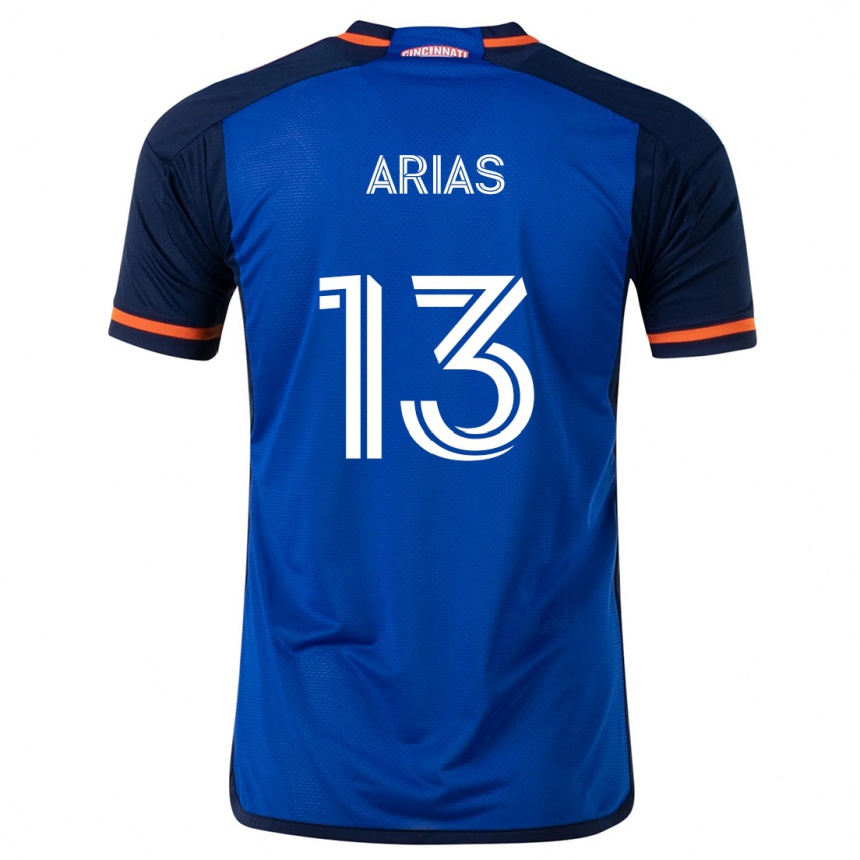 Homme Football Maillot Santiago Arias #13 Bleu Blanc Tenues Domicile 2024/25