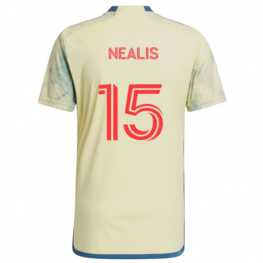 Homme Football Maillot Sean Nealis #15 Jaune Rouge Bleu Tenues Domicile 2024/25