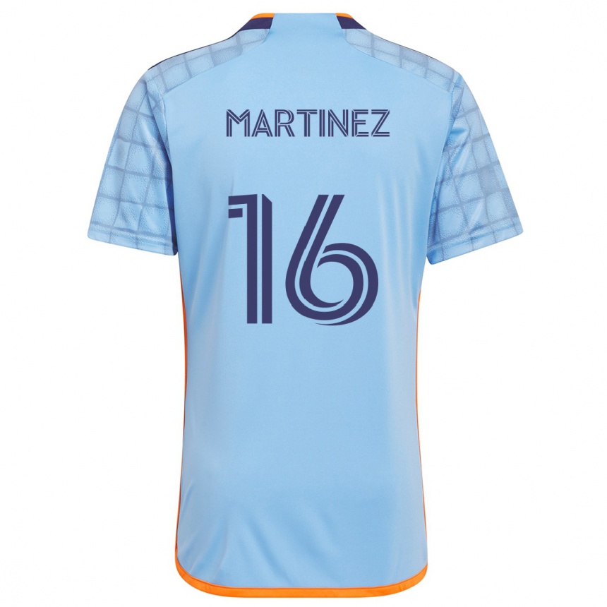 Homme Football Maillot Alonso Martínez #16 Bleu Orange Tenues Domicile 2024/25