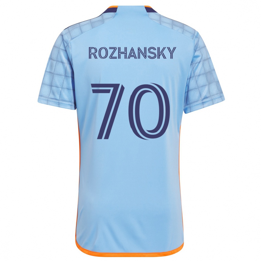 Homme Football Maillot Jake Rozhansky #70 Bleu Orange Tenues Domicile 2024/25